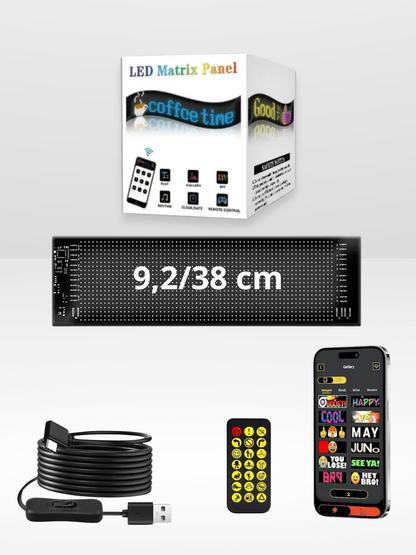 Panneau LED Auto Personnalisable et Réglable