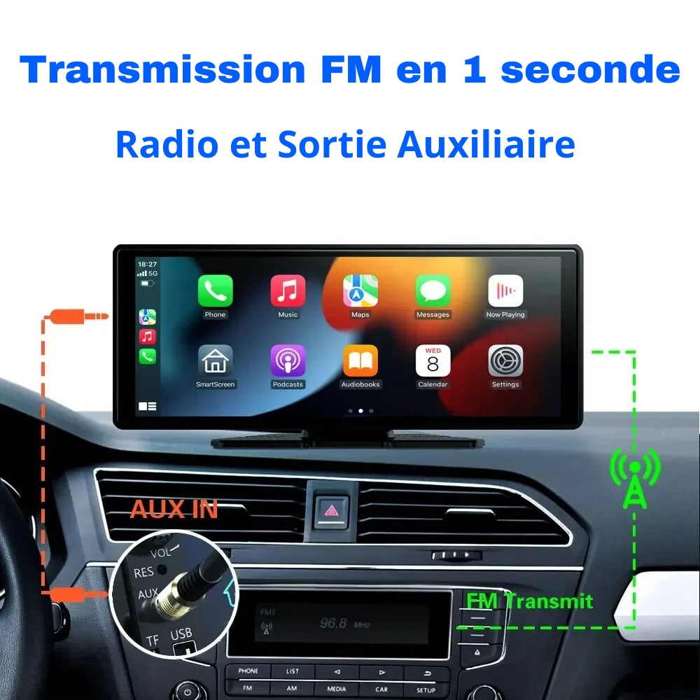 Support GPS Carplay pour Voiture Compatible avec Tous les Modèles